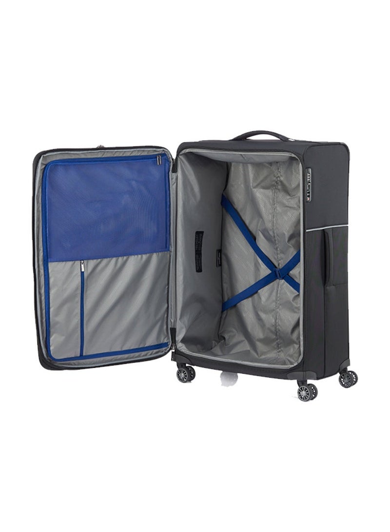 Samsonite 73H Suitcase Check-In Size 78 cm / 29 inch, 4 Spinner Wheels, 100% Nylon, Black|Soft Top|Front Pocket Compartment|TSA Combination Lock|Expandable - 10 Years International Warranty - Image 5